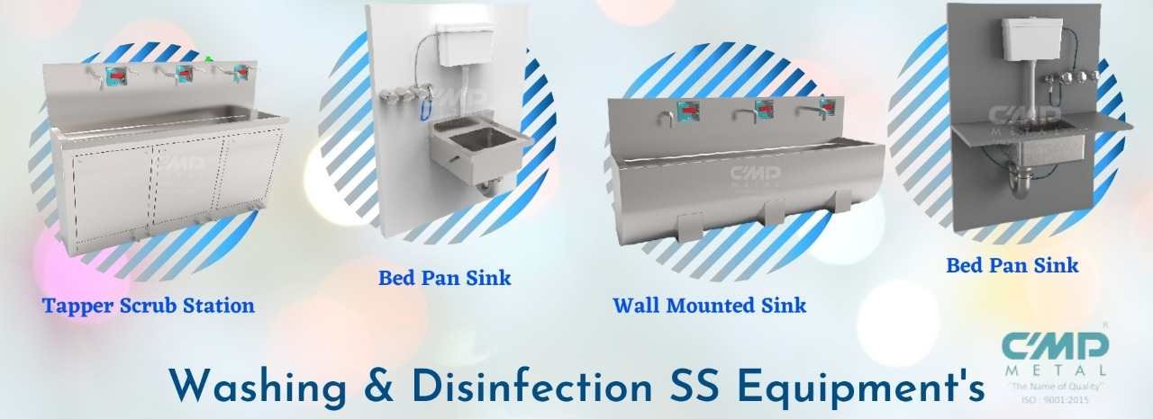 CMP Metal Washing and Disinfection SS Equipments Manufacturer