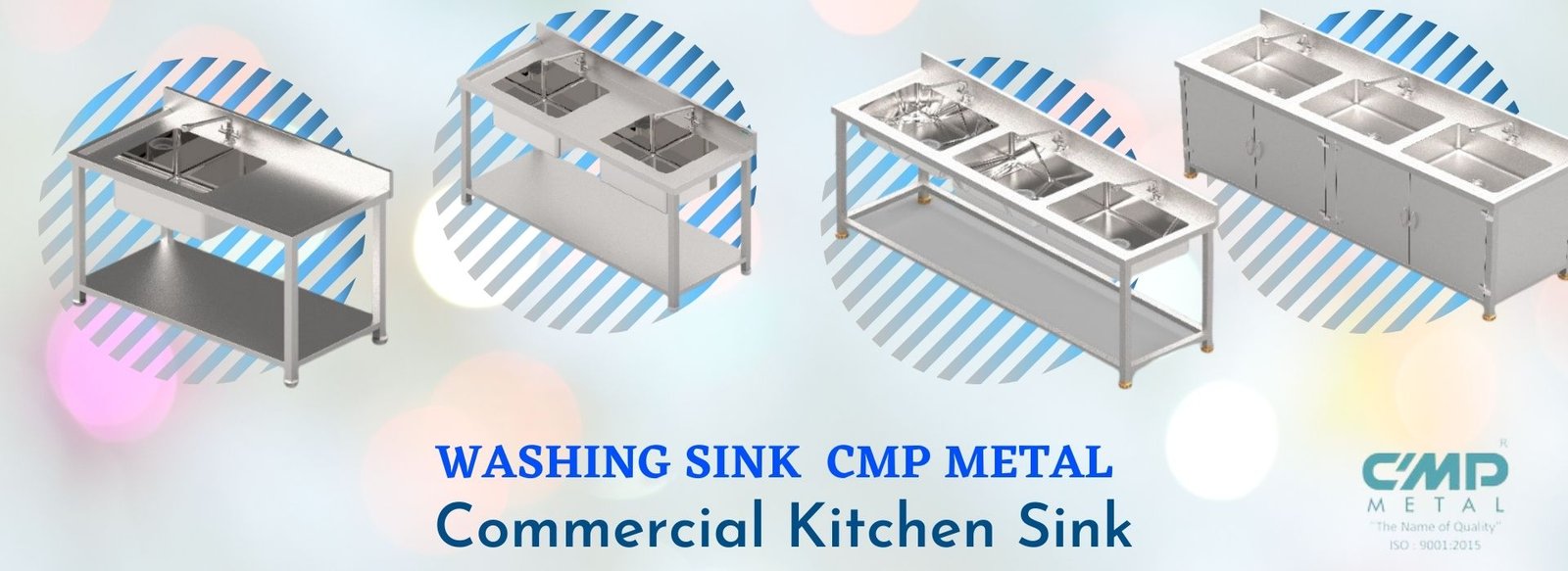 Washing Sink Cmp Metal Commercial Kitchen Sink